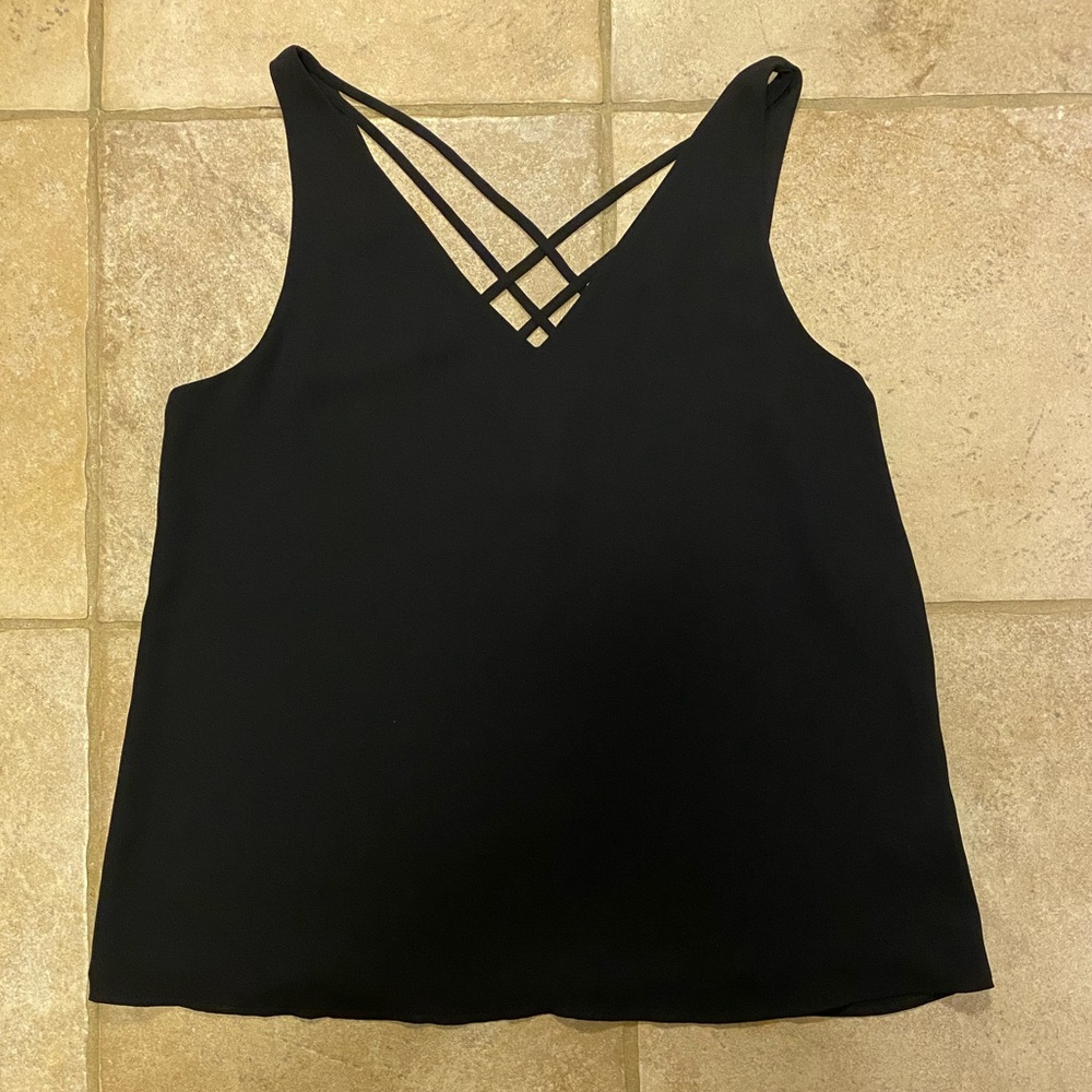 Express Double V Neck Strappy Tank